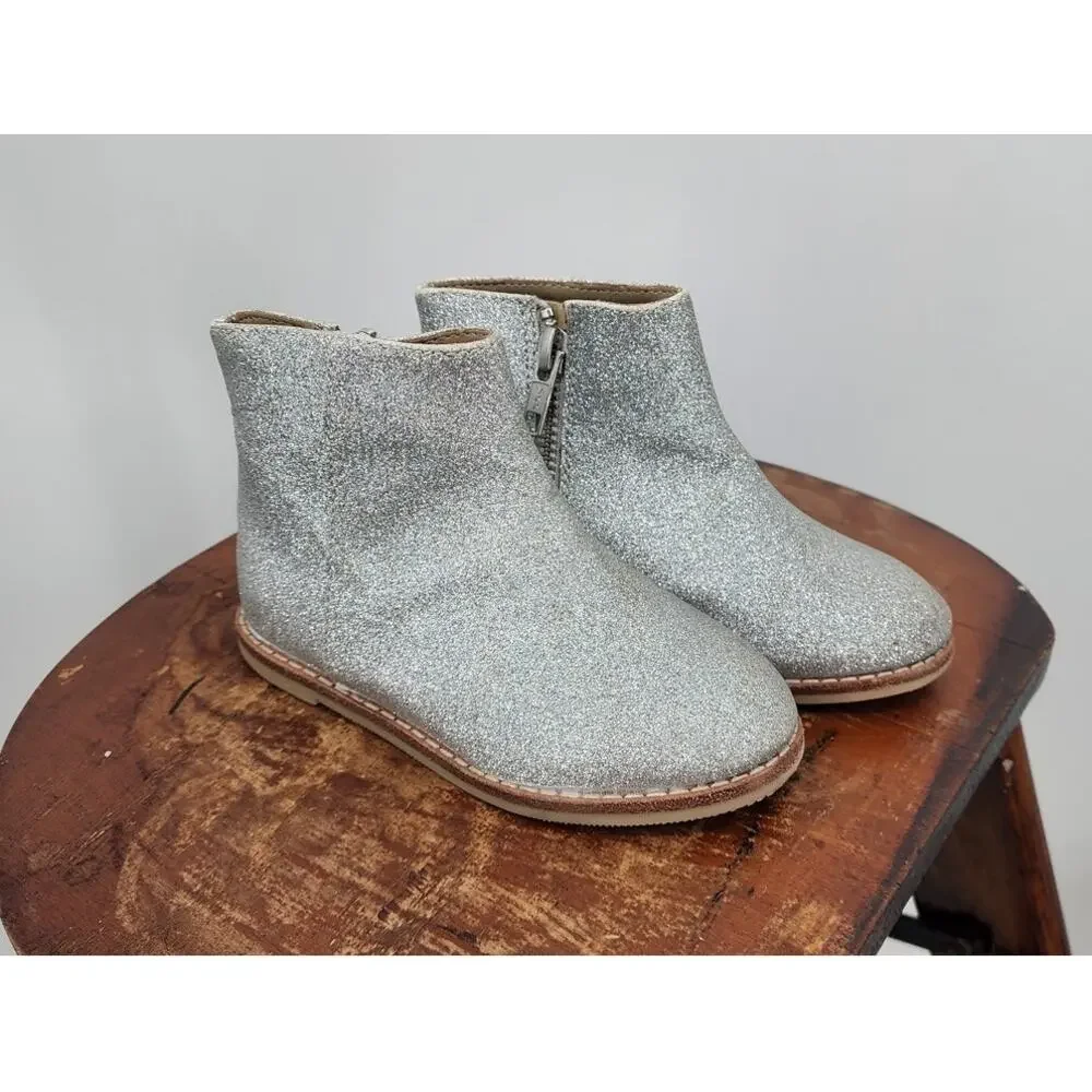 Janie and Jack Glitter Ankle Booties Size US 7 Girls‎